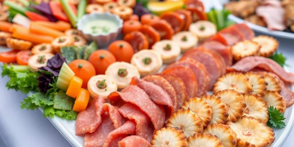 Vingerfood schotel voor een verjaardag in Amsterdam.